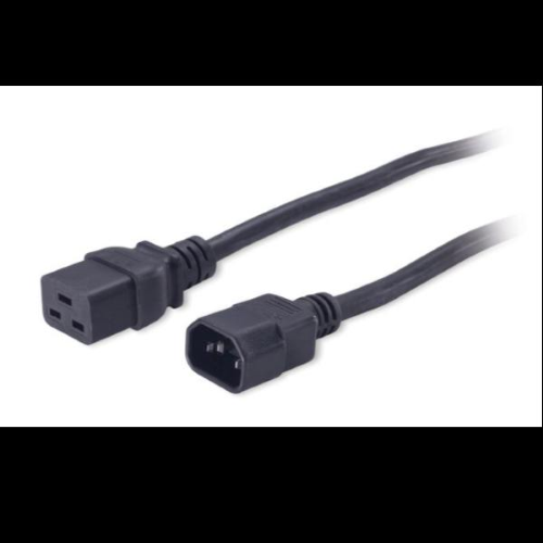 APC - Cavo di alimentazione - IEC 60320 C19 a IEC 60320 C14 - 2 m - nero - per P/N: SCL500RMI1UC, SCL500RMI1UNC, SMTL750RMI2UC, SRT1500RMXLI, SRT1500XLI, SRT2200XLI-KR